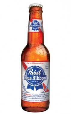 Pabst blue ribbon fles